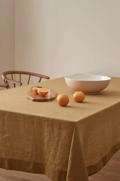 Ellos Borddækning & Servering|Bordtekstiler>Home Dug Malva i 100% hør Guldbrun