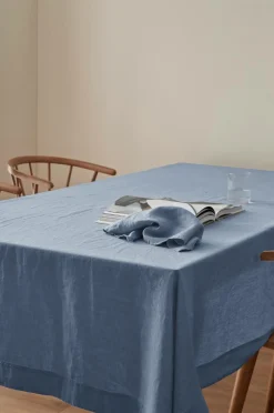 Ellos Home Dug Malva i 100% hør Antikblå Sale