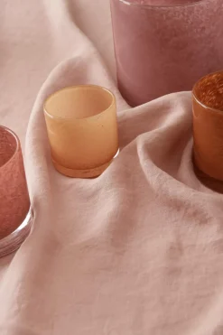 Ellos Home Dug Malva i 100% hør 140x140 cm Rosa Discount