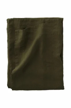 Ellos Borddækning & Servering|Bordtekstiler>Home Dug Malva i 100% hør Mørk olivengrøn