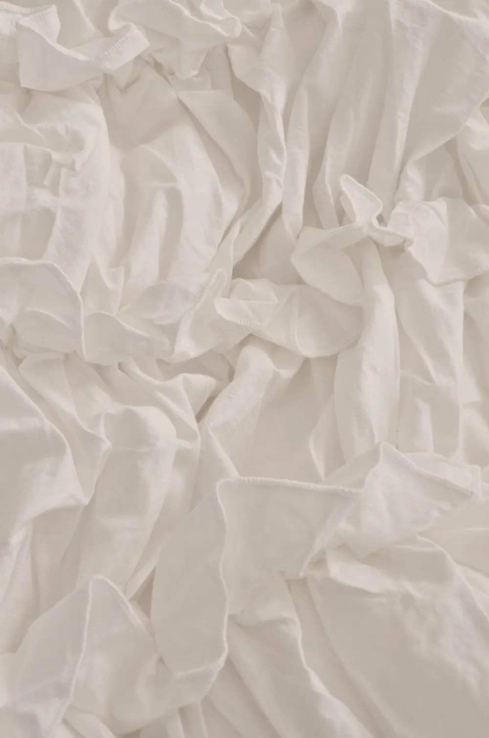 Ellos Dynebetræk|Sengesæt>Home Dynebetræk Juliette Elastic Frill i vasket bomuld 2 dele Hvid