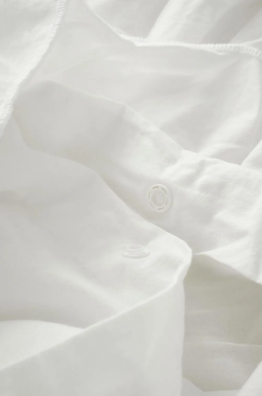Ellos Dynebetræk|Sengesæt>Home Dynebetræk Juliette Elastic Frill i vasket bomuld 2 dele Hvid