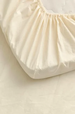 Ellos Lagener>Home Faconsyet lagen Milly i vasket bomuld Cremehvid