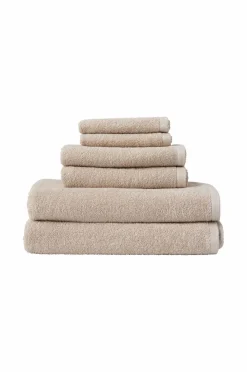 Ellos Home Frottésæt Elise i 6 dele Beige