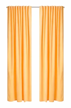 Ellos Velourgardiner|Gardinlængder Med Rynkebånd>Home Gardinlængde med multibånd Nora i velour, 2-pak Havregul