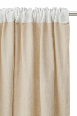 Ellos Home Gardinlængde med rynkebånd Beata, 2-pak Lærredsbeige