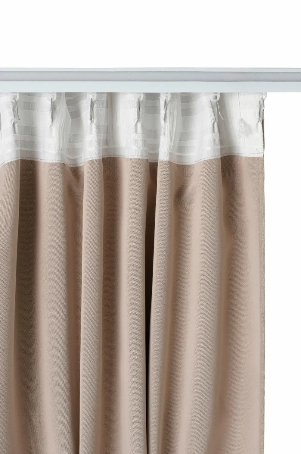 Ellos Home Gardinlængde med rynkebånd Alexandra 1-pak A121b 100% linen beige Best