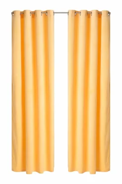 Ellos Home Gardinlængde med sejlringe Nora i velour, 2-pak Havregul Best