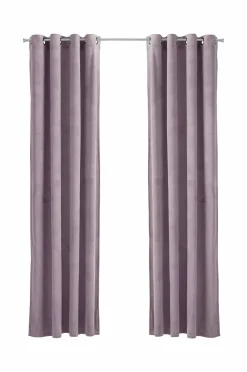 Ellos Julegardiner|Gardiner Med Sejlring>Home Gardinlængde med sejlringe Nora i velour, 2-pak Purple