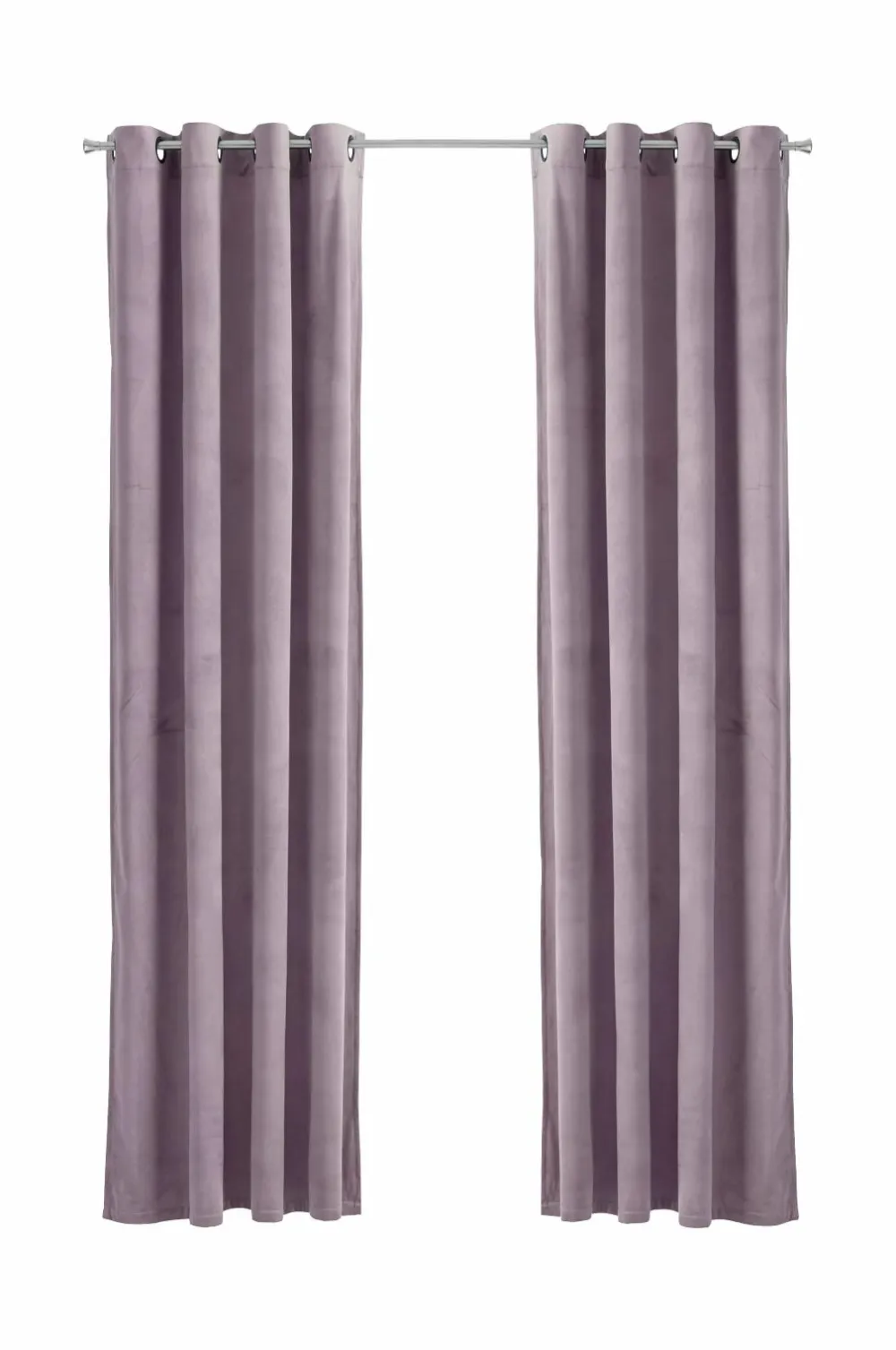 Ellos Julegardiner|Gardiner Med Sejlring>Home Gardinlængde med sejlringe Nora i velour, 2-pak Purple