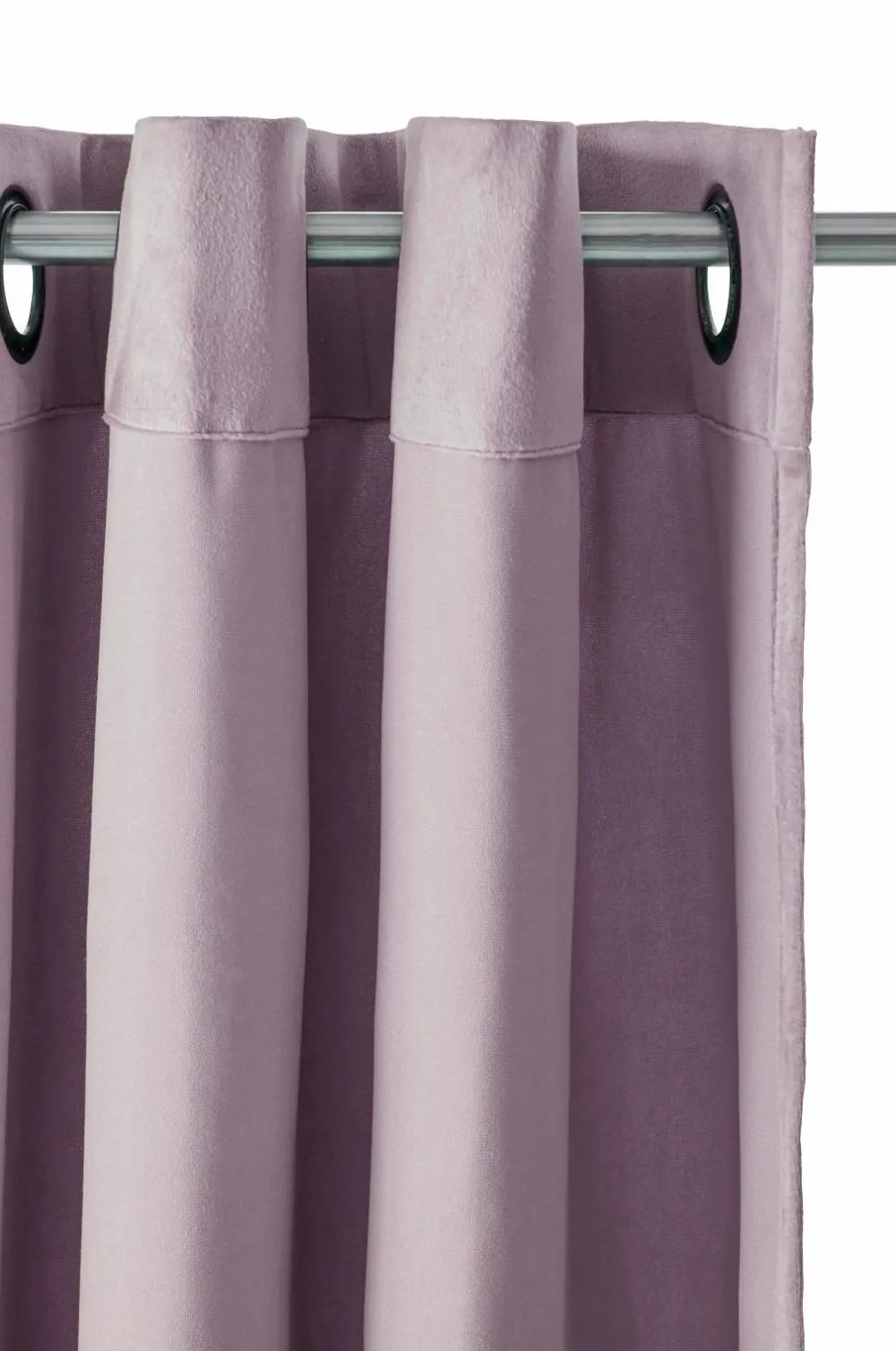 Ellos Julegardiner|Gardiner Med Sejlring>Home Gardinlængde med sejlringe Nora i velour, 2-pak Purple