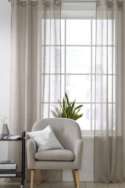 Ellos Gardiner Med Sejlring>Home Gardinlængde Emelie 2-pak Beige