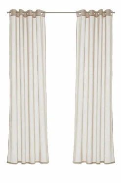 Ellos Gardiner Med Sejlring>Home Gardinlængde Emelie 2-pak Beige