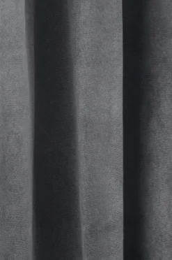 Ellos Home Gardinlængde med sejlringe Nora i velour, 2-pak Grå Hot