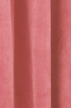 Ellos Home Gardinlængde med multibånd Nora i velour, 2-pak Rosa Hot