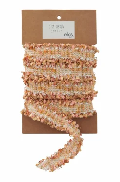 Ellos Home Gavebånd Cera 5 m Orangerosa/Guld New