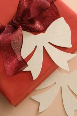 Ellos Home Gaveetiketter 10-pak Cremet hvid sløjfe