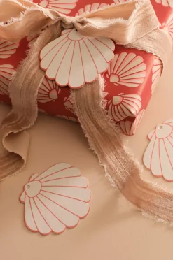 Ellos Home Gaveetiketter 10-pak Cremevit/rød Discount