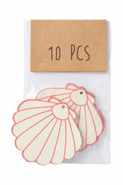 Ellos Home Gaveetiketter 10-pak Cremevit/rød Discount