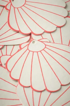 Ellos Home Gaveetiketter 10-pak Cremevit/rød Discount