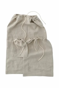 Ellos Home Gavepose Candice Gift Bag A121b 100% linen beige Best