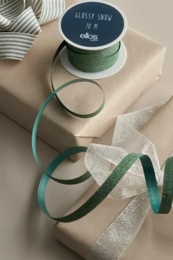 Ellos Gavepapir & Tilbehør>Home Glitter-snor Snow 10 meter Grøn