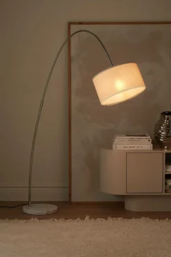 Ellos Home Gulvlampe Arc Hvid Online