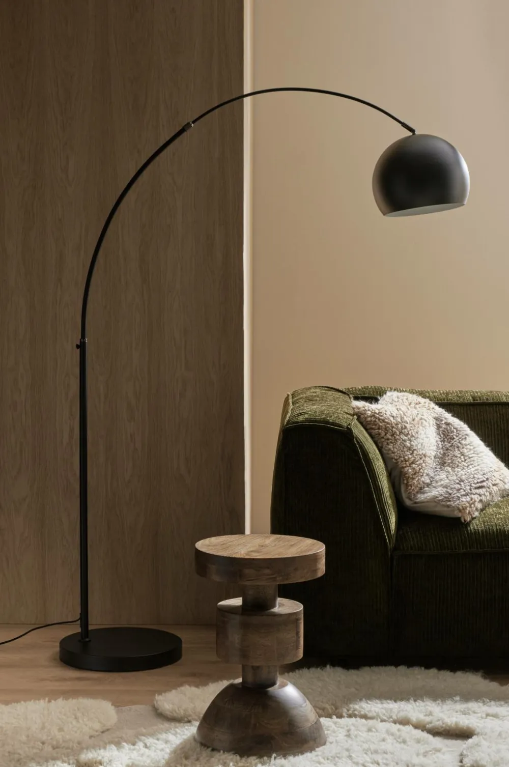 Ellos Home Gulvlampe Canon Black, Black Chrome New