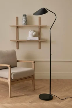 Ellos Home Gulvlampe Finley Mat black Discount