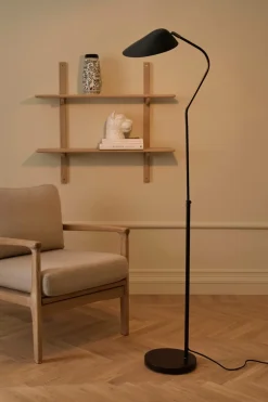 Ellos Home Gulvlampe Finley Mat black Discount