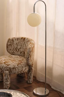 Ellos Gulvlamper>Home Gulvlampe Floor Lamp Louis Krom/beige