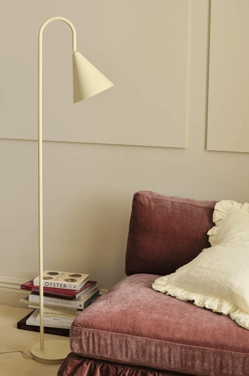 Ellos Home Gulvlampe Liam Pastelgul Outlet