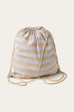 Ellos Home Gymbag Colette Lyseblå/varm beige Discount