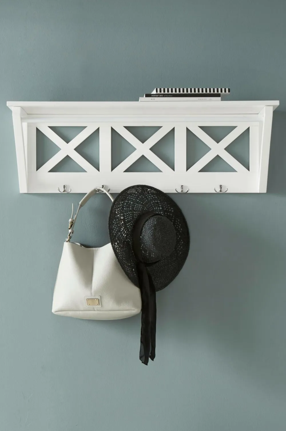 Ellos Home Hattehylde Kryss Hvid