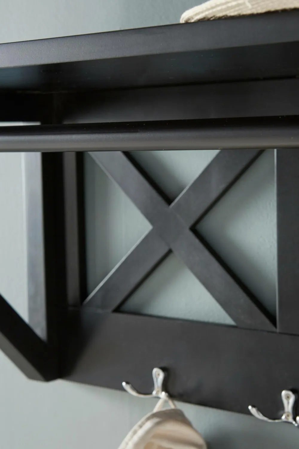 Ellos Home Hattehylde Kryss Sort Outlet