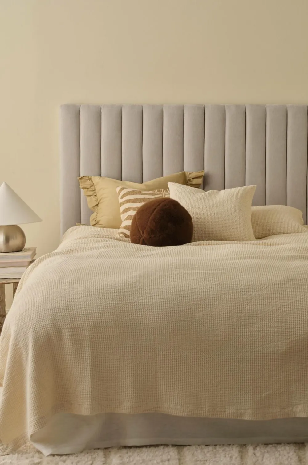 Ellos Senge & Madrasser>Home Hovedgærde Elina Beige