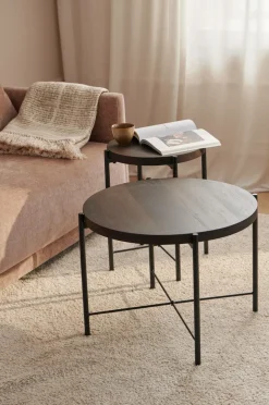 Ellos Borde>Home Indskudsbord Gilda Ø 40 cm/ Ø 60 cm Brun