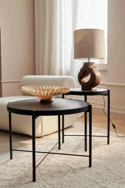 Ellos Home Indskudsbord Gilda Ø 40 cm/ Ø 60 cm Sort Clearance