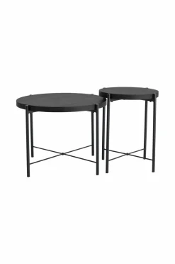 Ellos Home Indskudsbord Gilda Ø 40 cm/ Ø 60 cm Sort Clearance