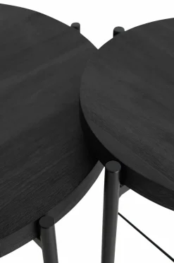 Ellos Home Indskudsbord Gilda Ø 40 cm/ Ø 60 cm Sort Clearance