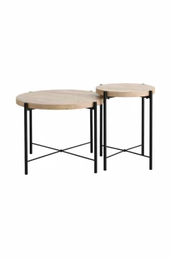 Ellos Home Indskudsbord Gilda Ø 40 cm/ Ø 60 cm White washed Outlet