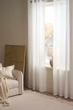 Ellos Gardiner Med Sejlring>Home Øjenforhæng Nellie 2-pak Hvid