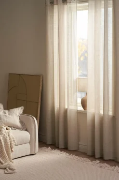 Ellos Home Øjenforhæng Nellie 2-pak Linen beige Clearance