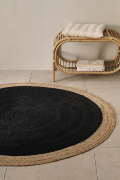 Ellos Home Jutetæppe Pescara Sort/natur