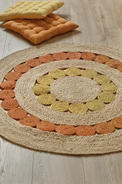 Ellos Home Jutetæppe Manarola Multiyellow - Yellow: Cream Gold 13-0739tcx and Orange Tomato Cram 16-1348tcx Online