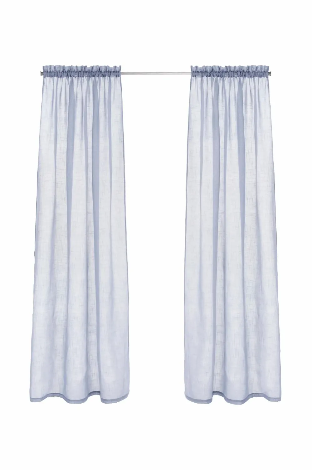 Ellos Julegardiner|Gardinlængder Med Løbegang>Home Kanallængde Lara 2-pak Blå