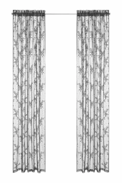 Ellos Julegardiner|Gardinlængder Med Løbegang>Home Kanallængde Lise 2-pak Grå
