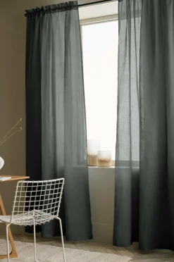 Ellos Julegardiner|Gardinlængder Med Løbegang>Home Kanallængde Lara 2-pak Grå