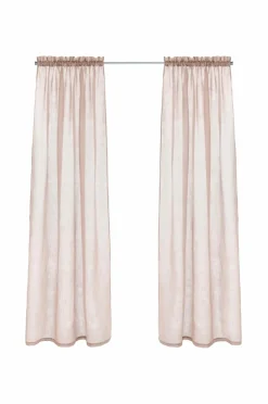 Ellos Julegardiner|Gardinlængder Med Løbegang>Home Kanallængde Lara 2-pak Brunrosa