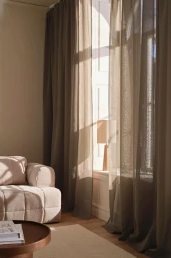 Ellos Home KIRA skræddersyet gennemsigtigt gardin Mullvad New